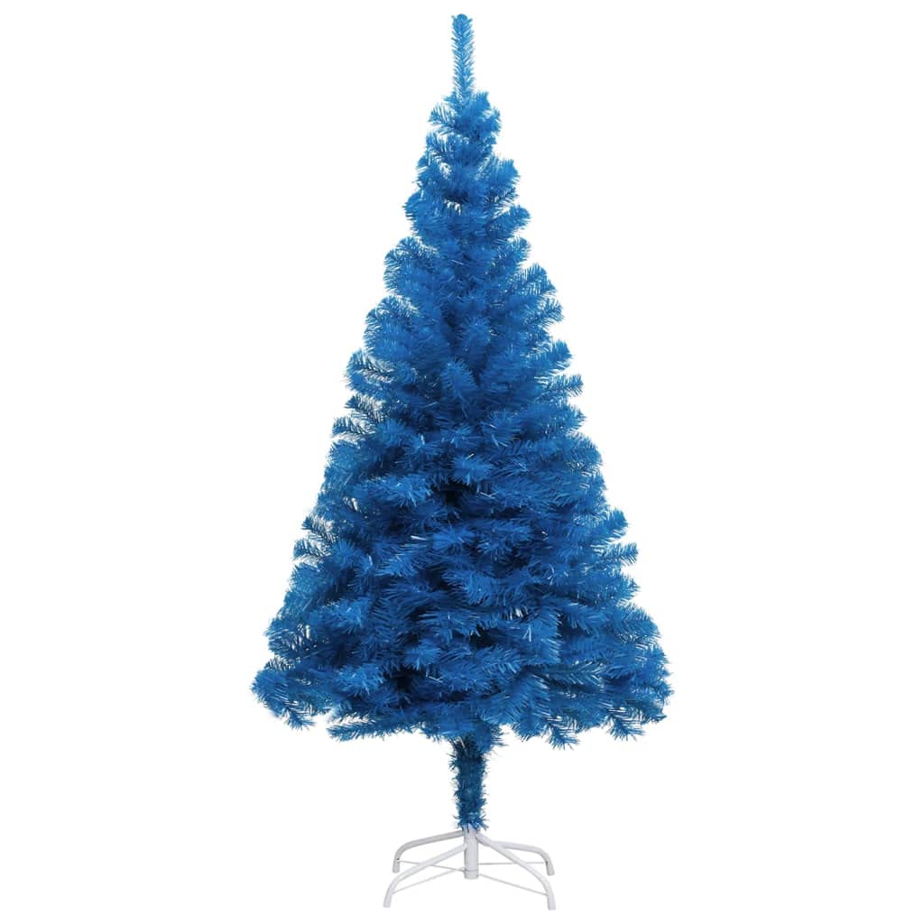 vidaXL Black Artificial Christmas Tree with Stand, 6 ft PVC Indoor & Outdoor, Durable & Economical Christmas Tree, Easy Assembly, Full-Bodied, Modern Holiday Decoration