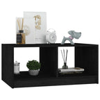 vidaXL Coffee Table Black 29.5"x19.7"x13.2" Solid Pinewood