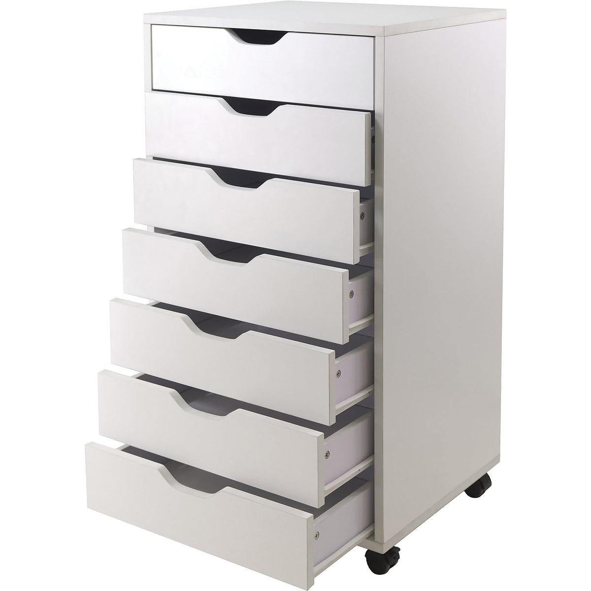 Winsome Halifax 7Drawer Composite Wood Cabinet, White (10792)