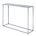 Convenience Concepts Gold Coast Faux Marble Console Table, Faux Marble / Silver
