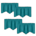 NICETOWN Valances for Windows - Blackout Thermal Insulated Valance Short Topper Curtains 18 Inch for Kitchen Bathroom Living Roo