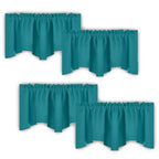 NICETOWN Valances for Windows - Blackout Thermal Insulated Valance Short Topper Curtains 18 Inch for Kitchen Bathroom Living Roo