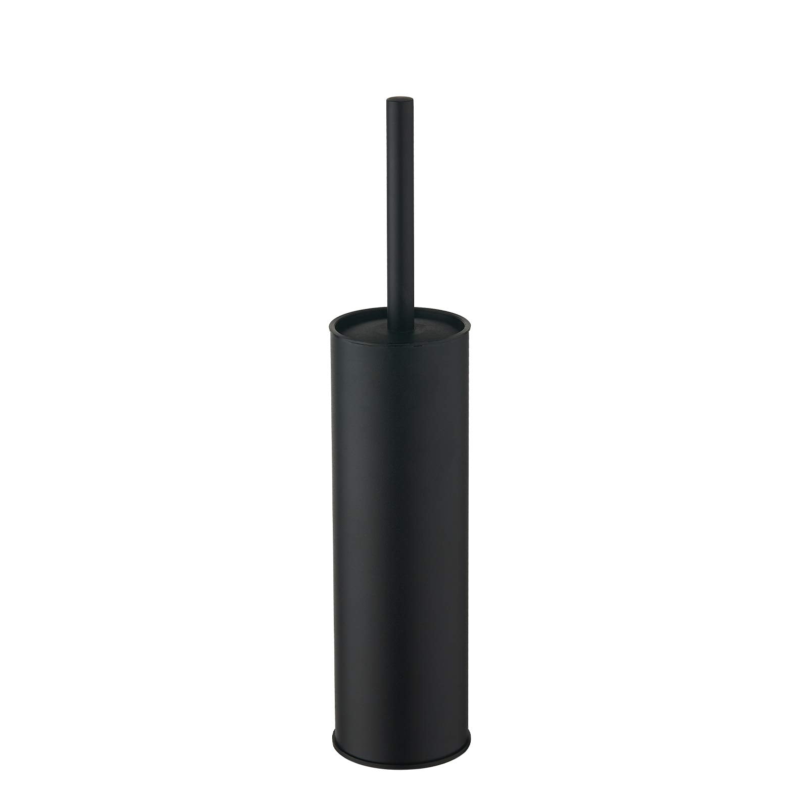 BGL Stainless Steel Toilet Brush with Holder, 2 Black Bristle Heads