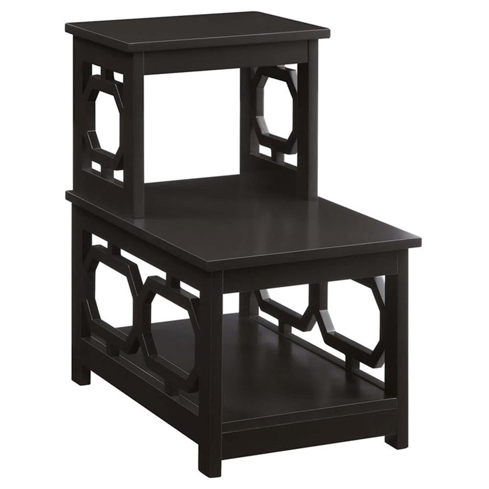 Convenience Concepts Omega 2 Step Chairside End Table, Espresso
