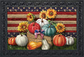 Briarwood Lane Patriotic Pumpkins Autumn Doormat Sunflowers Indoor/Outdoor 30' X 18'