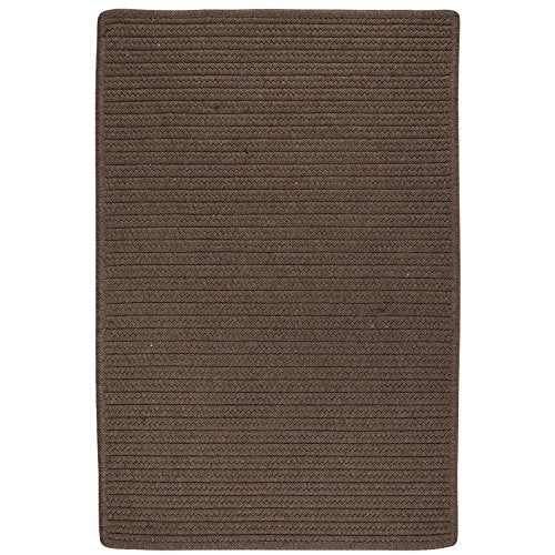 Colonial Mills Sunbrella Solid Area Rug, 6X9, Mink