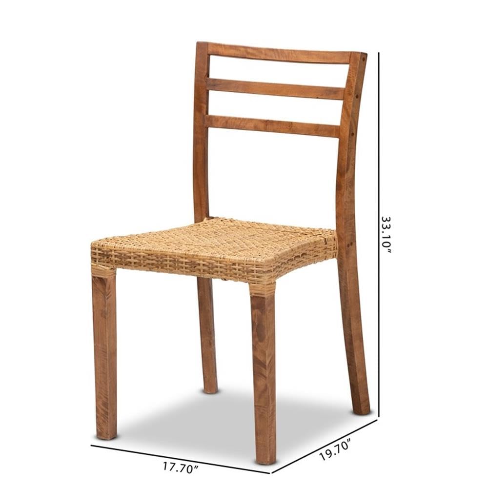 Baxton Studio Armand Dining Chair Set - Thumbnail 3