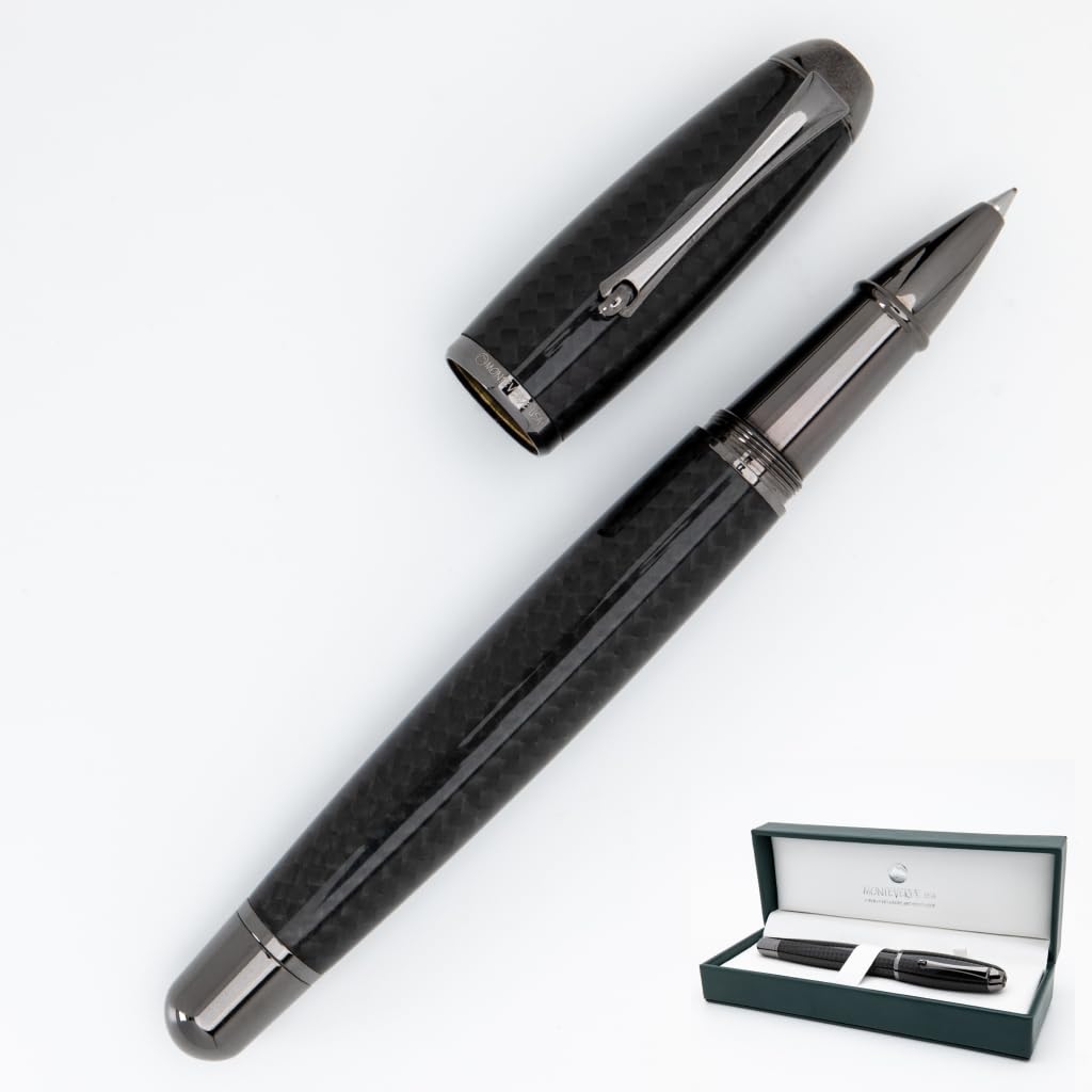 Monteverde Usa Super Mega Carbon Fiber/Gunmetal Trim Rollerball Pen