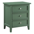 Comfort Pointe Lennon 3-Drawer Vintage Green Wood Nightstand