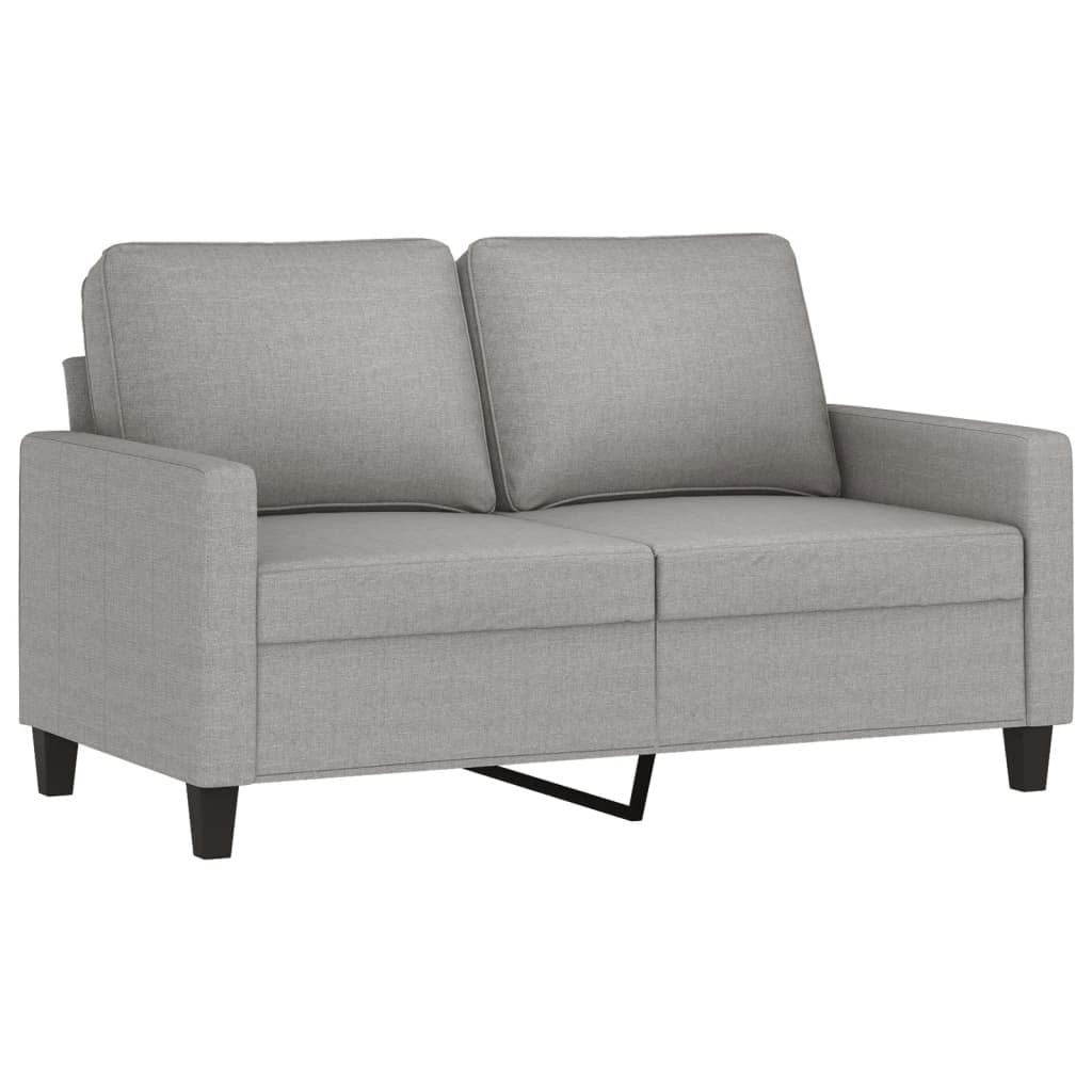 Vidaxl Modern 2-Seater Sofa Light Gray - Foam Filling, Polyester Upholstery, Durable Metal, Plywood Structure - Comfortable And Stylish Living Room Furniture