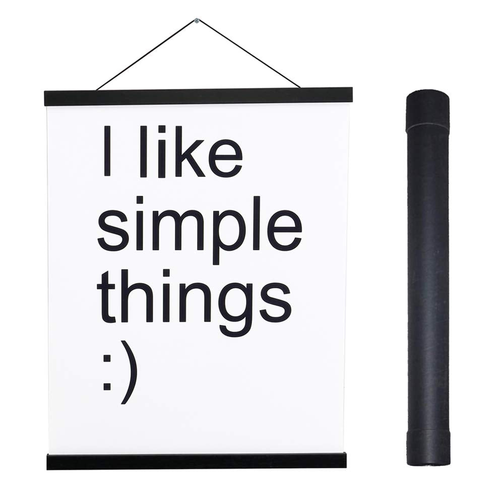 Magnetic Poster Hanger Frame, 12x18 12x16 12x24 Light Wood Wooden Magnet Canvas Artwork Print Dowel Poster Hangers Frames Hangin