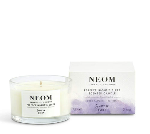 'NEOM- Perfect Night's Sleep Scented Candle, Travel Size | Lavender & Jasmine | Essential Oil Aromatherapy Candle | Scent to Sle