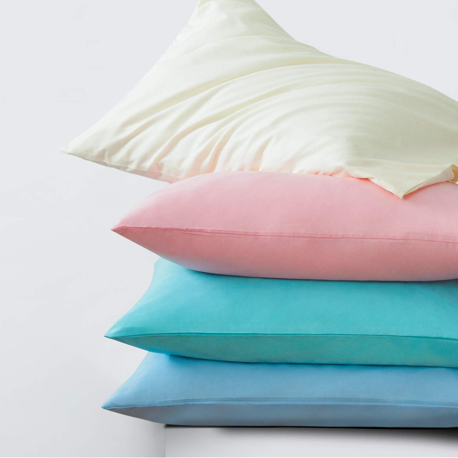 Ntbay King Pillowcase Set - 2 Pack Brushed Microfiber 20X36 Pillowcases - Soft, Wrinkle-Free, Fade-Resistant, Stain-Resistant, A
