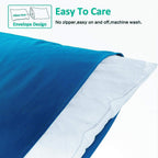 Ntbay King Pillowcase Set - 2 Pack Brushed Microfiber 20X36 Pillowcases - Soft, Wrinkle-Free, Fade-Resistant, Stain-Resistant, R