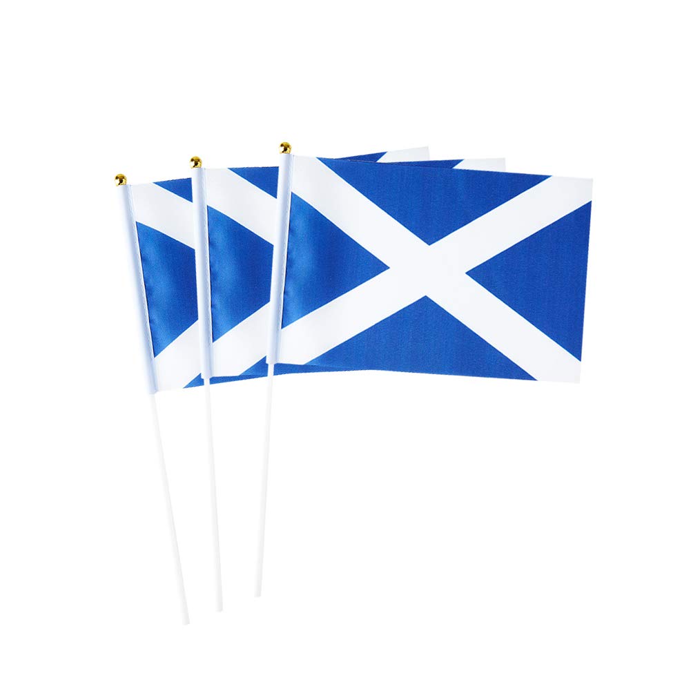 Scotland Flag Scottish Hand Held Small Mini Stick Flags Decorations International Country World Flags For Party Olympics Festiva