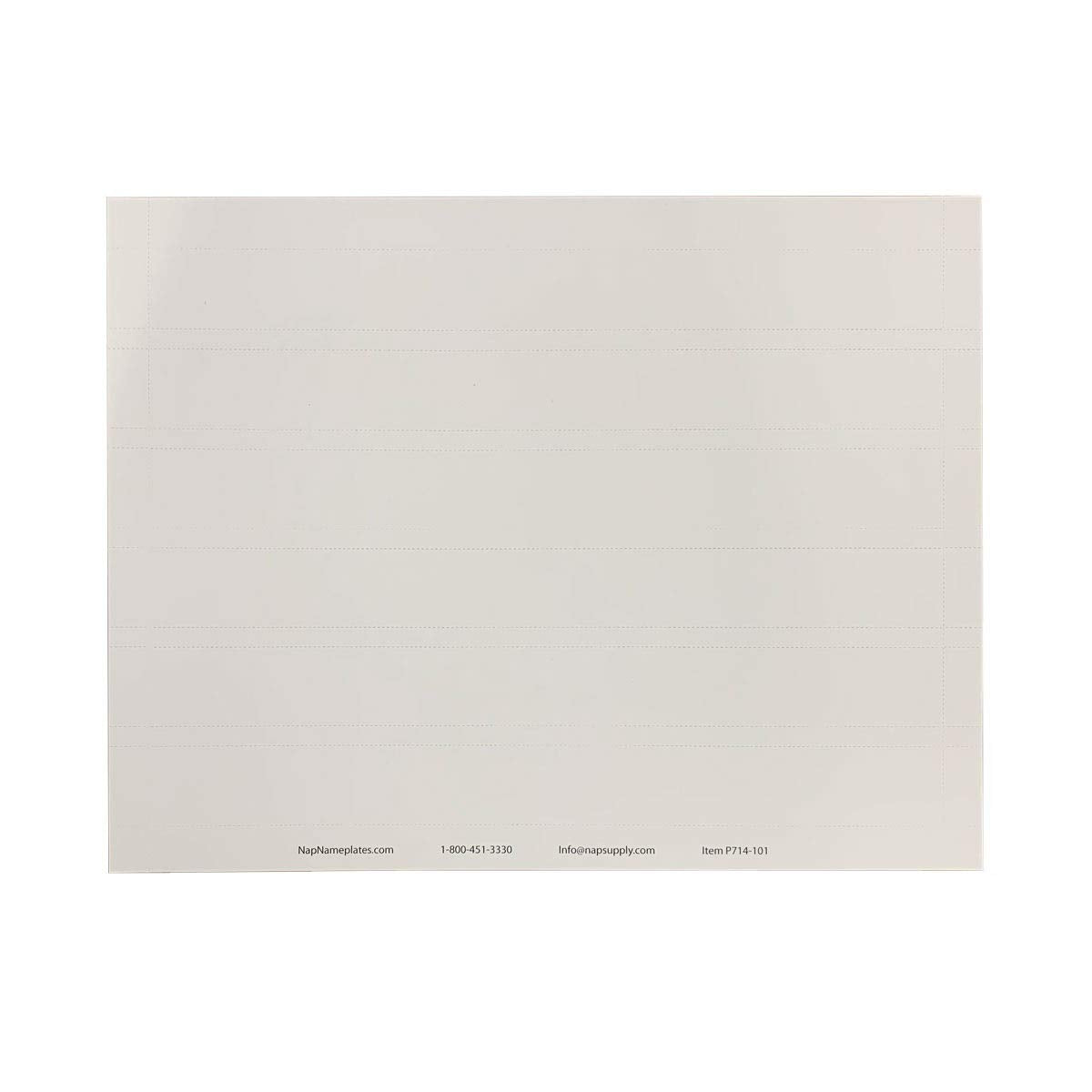 Perforated Paper Nameplate Inserts, Pack Of 20 (10' X 1.5')