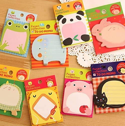 Sticky Notes 8-Packs Self Sticky Notes In Different Shapes, Creative Self-Stick Notes Colorful Super Sticky Notes, Memo Notes Fo