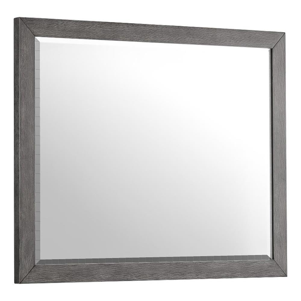 Intercon Portia 46&quot; Bedroom Dresser Mirror With Beveled Mirror Glass, Brushed Brindle