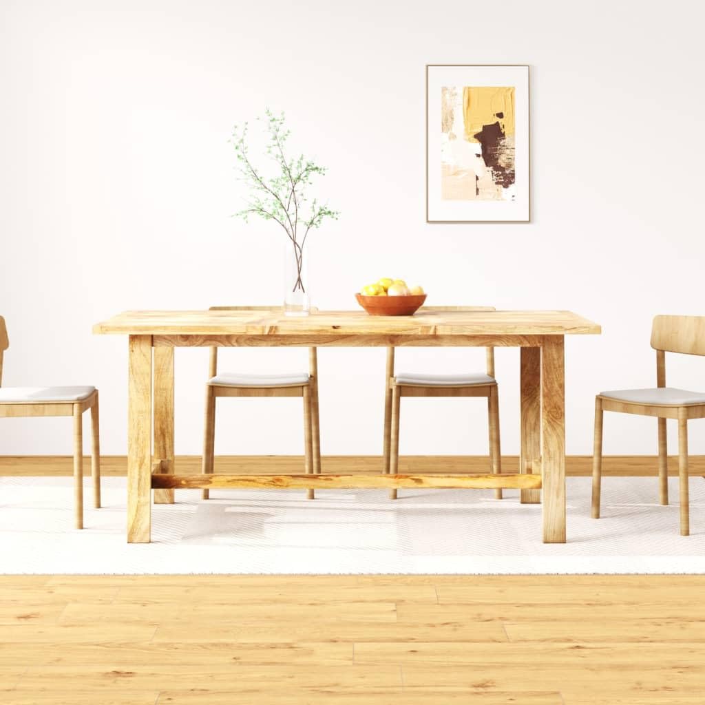 vidaXL Dining Table Solid Mango Wood 70.9&quot;