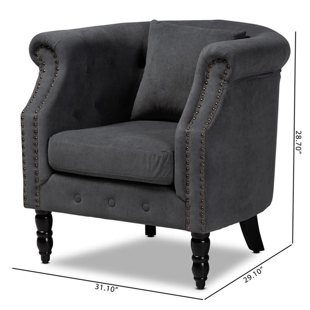 Baxton Studio Renessa Armchair - Thumbnail 2