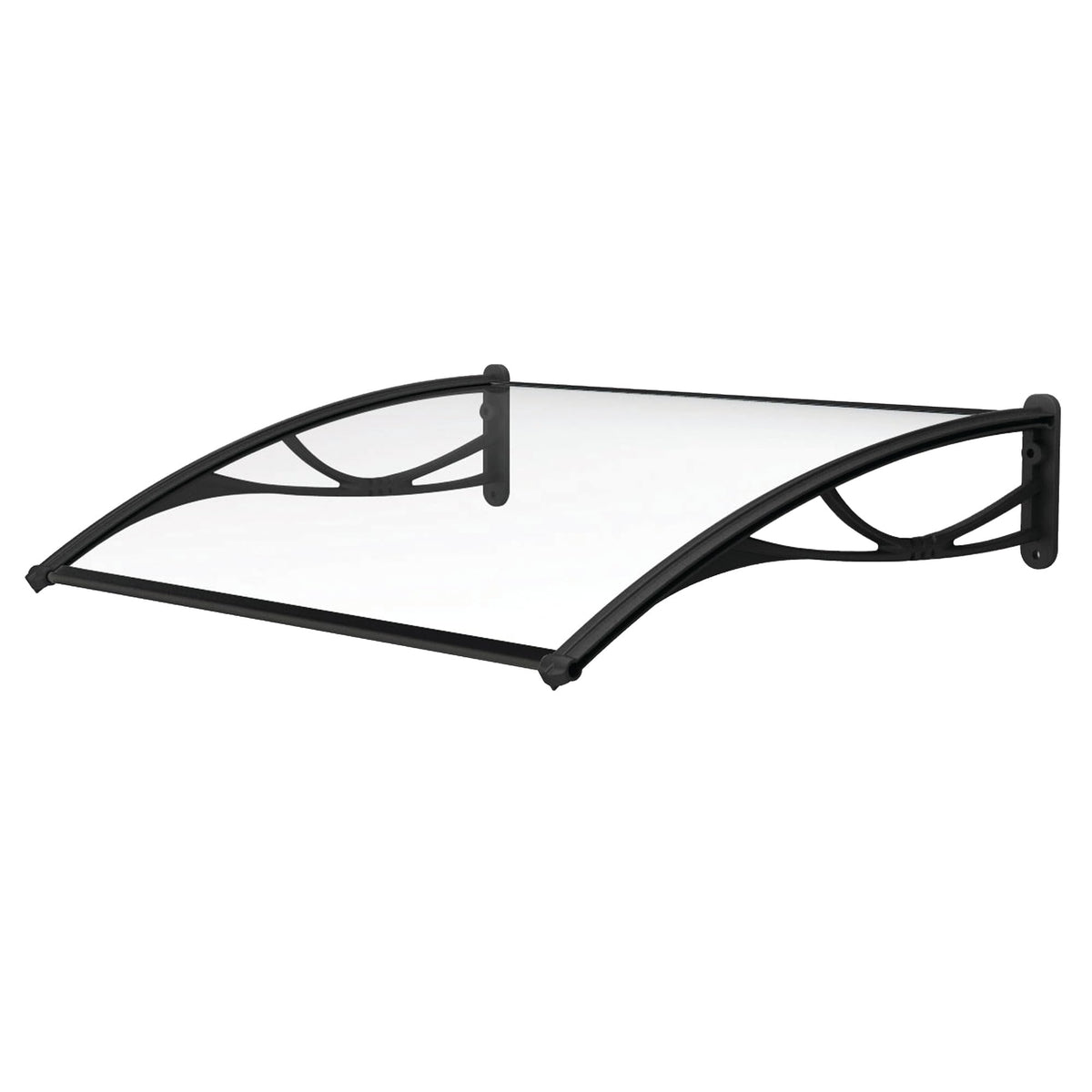 Advaning Da4731-Pbs1N Pn Series, Crystal Polycarbonate Door/Window Awning Ideal For Rain, Snow And Uv Protection, 47'W X 31'D,