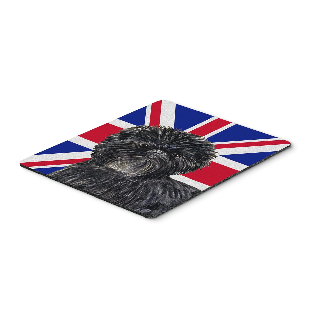 Caroline'S Treasures Ss4953Mp Affenpinscher With English Union Jack British Flag Mouse Pad, Hot Pad Or Trivet For Home Office Ga