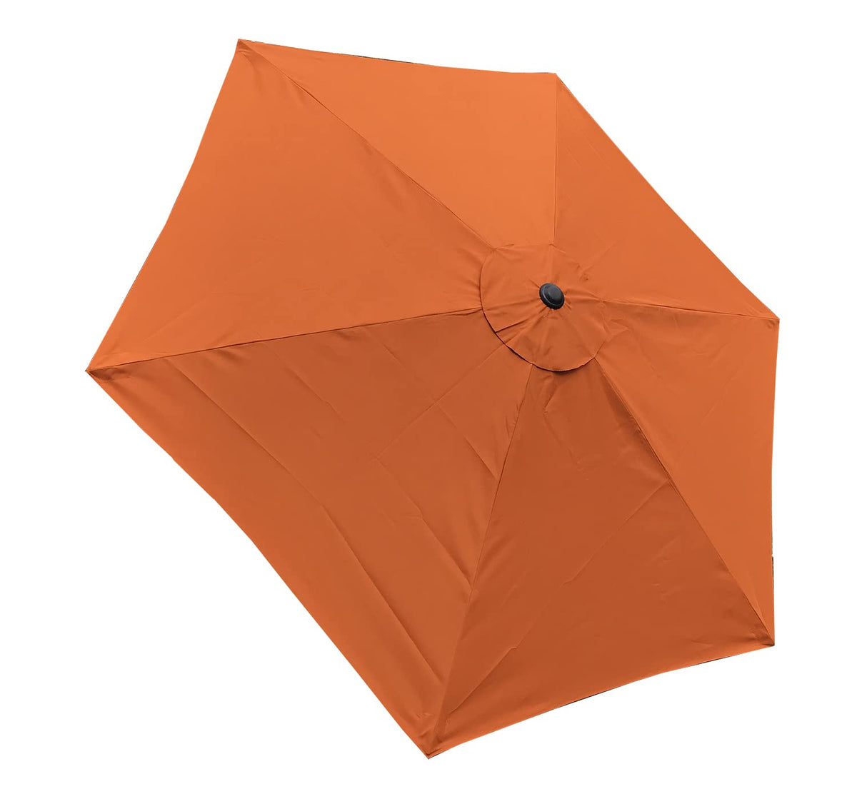 Bellrino Decor Replacement Strong & Thick Patio Umbrella Canopy Cover For 7.5 Ft 6 Ribs (Canopy Only) (Tango Orange 75)