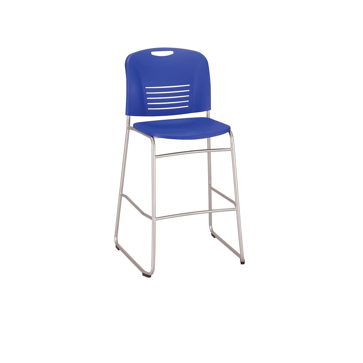 Safco Products 4295Bu Vy Bistro Height Sled Base Chair, Blue