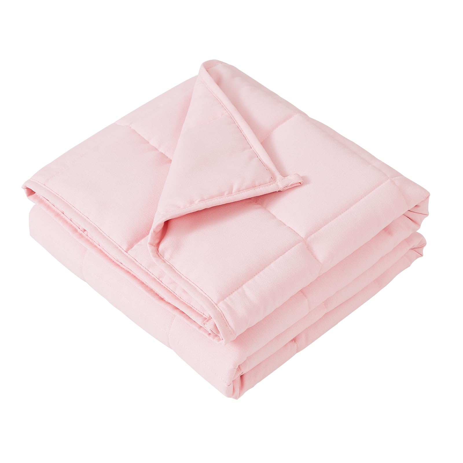Hosukko Weighted Blanket - Weighted Blanket 7 Lbs Pink Heavy Blanket - Small Size Bresthable Blanket(41 * 60 Inches, 7 Lbs)