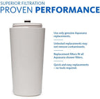 Aquasana Filtered Shower Head - Watersense Certified W/ Handheld Wand - Reduces Over 90% Of Chlorine From Hard Water - Carbon &