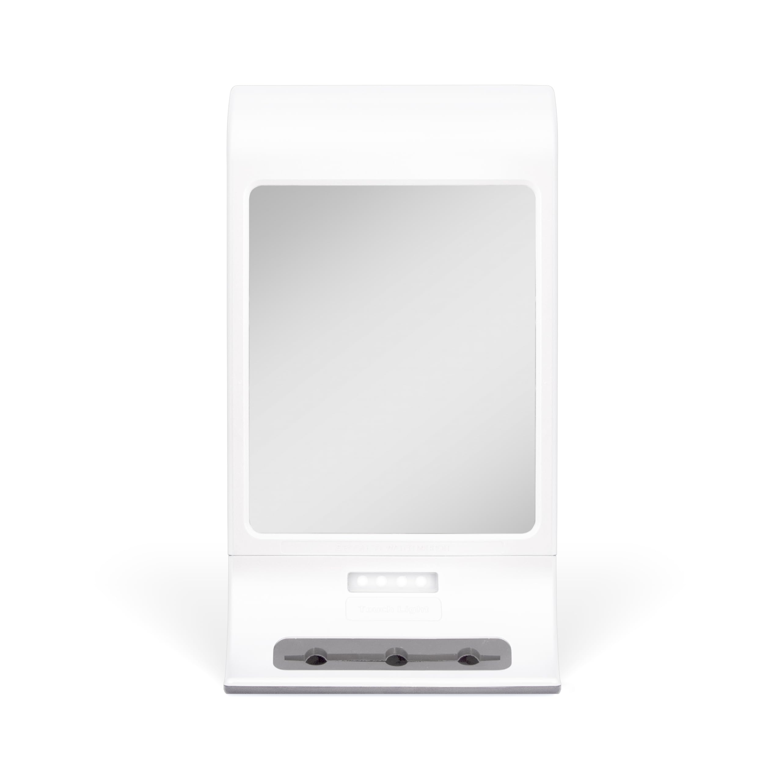 Zadro Fogless LED Lighted Shower Mirror for Fog Free Shaving with Secure Hold Mounting, White, (ZW20TW)
