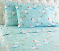 Shavel Home Products Micro Flannel Printed Sheet Set, King, Fun In The Snow