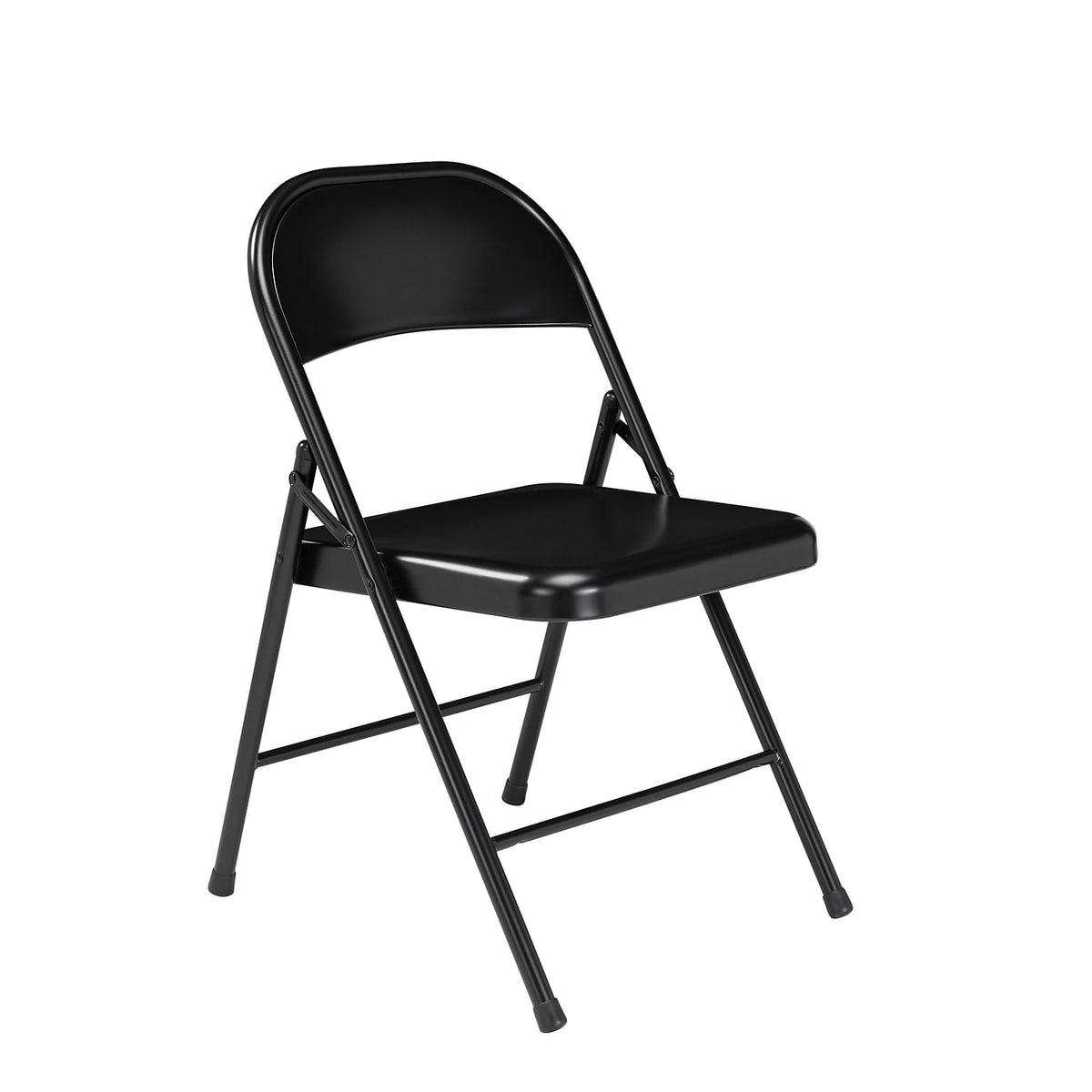 National Public Seating Commercialine Steel Folding Chair [Set Of 4] Color: Black