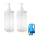 Soap Dispenser Compatible with Dawn, 2 Pack 35oz Clear Pump Bottles