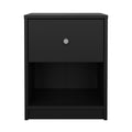 Portland 1 Drawer Nightstand, Black