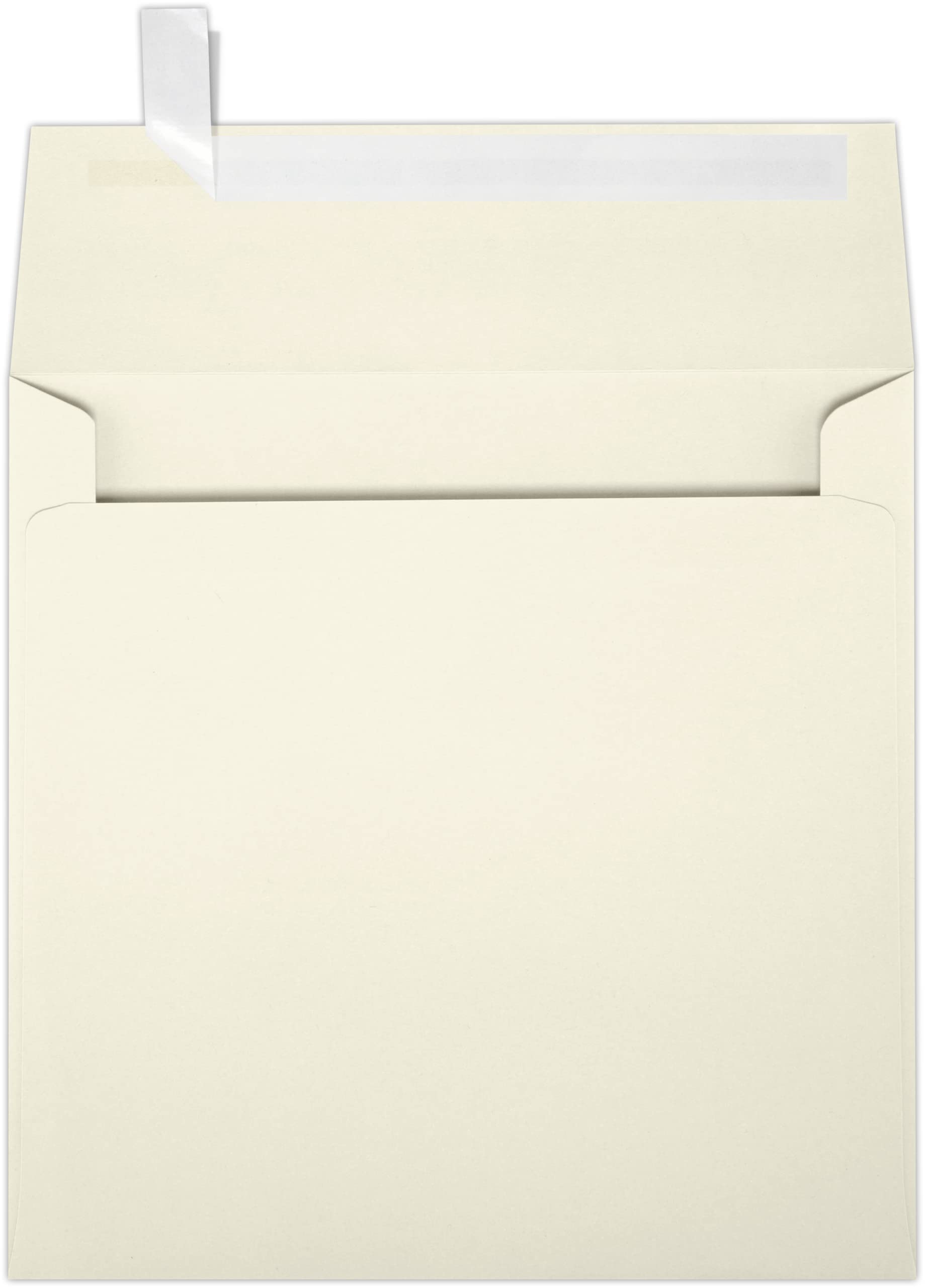Luxpaper Square Invitation Envelopes | Peel & Press | 6 1/2' X 6 1/2' | Natural | 70Lb. Text | 50 Qty