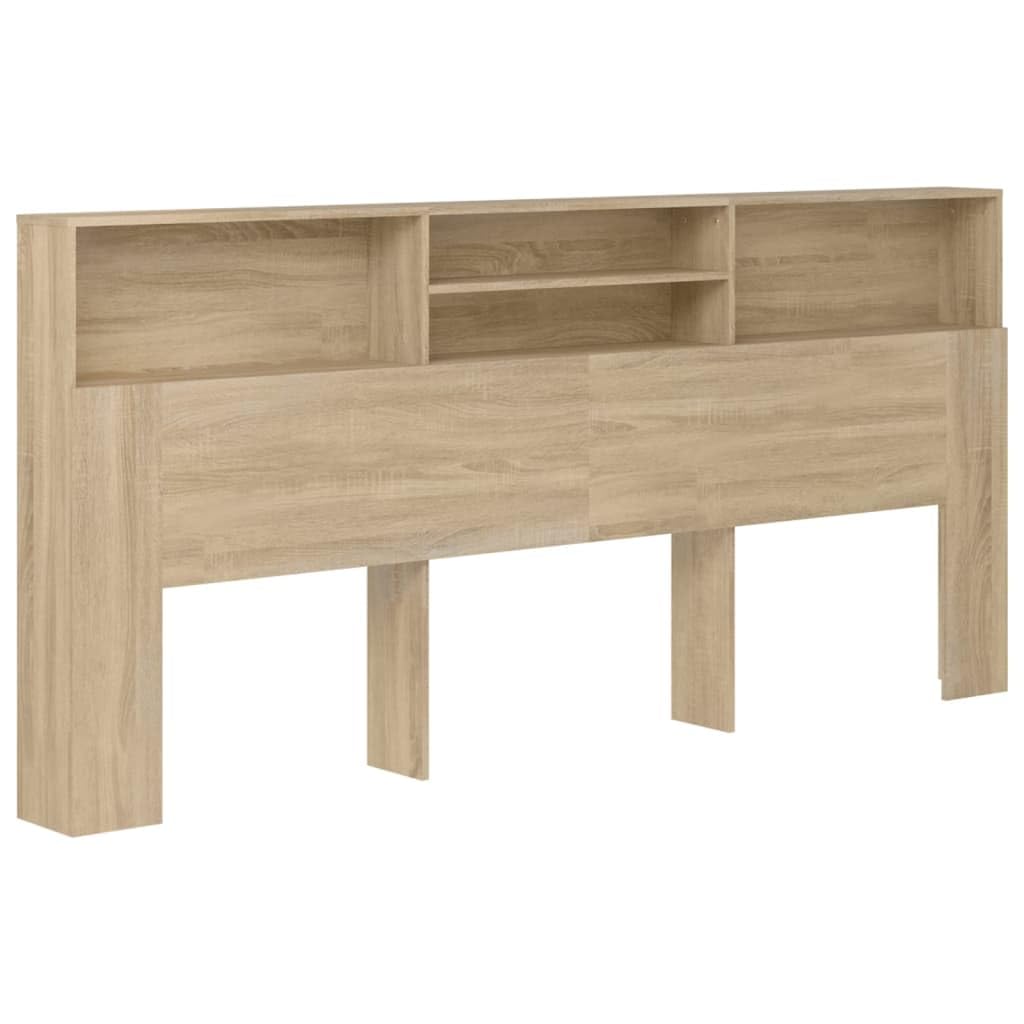 vidaXL Headboard Cabinet Sonoma Oak 86.6x7.5x40.7