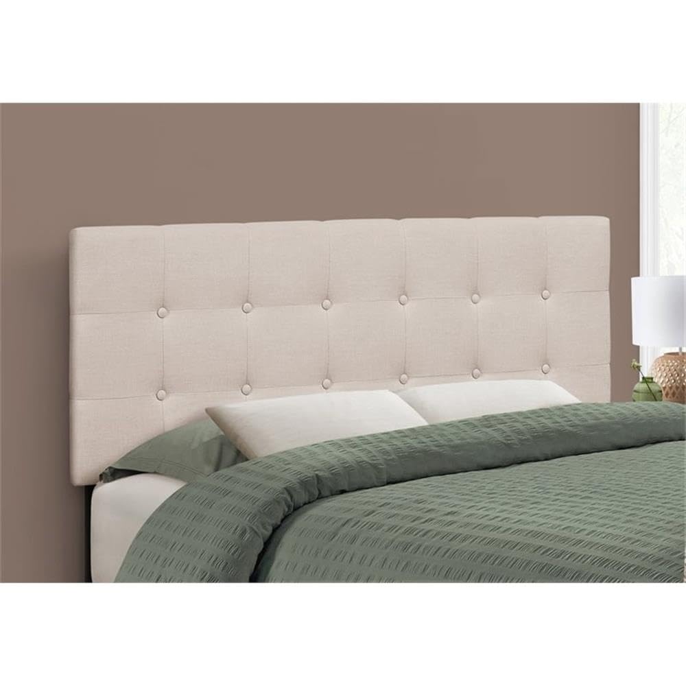 Monarch Specialties 6004F Upholstered Transitional Headboard - Thumbnail 2