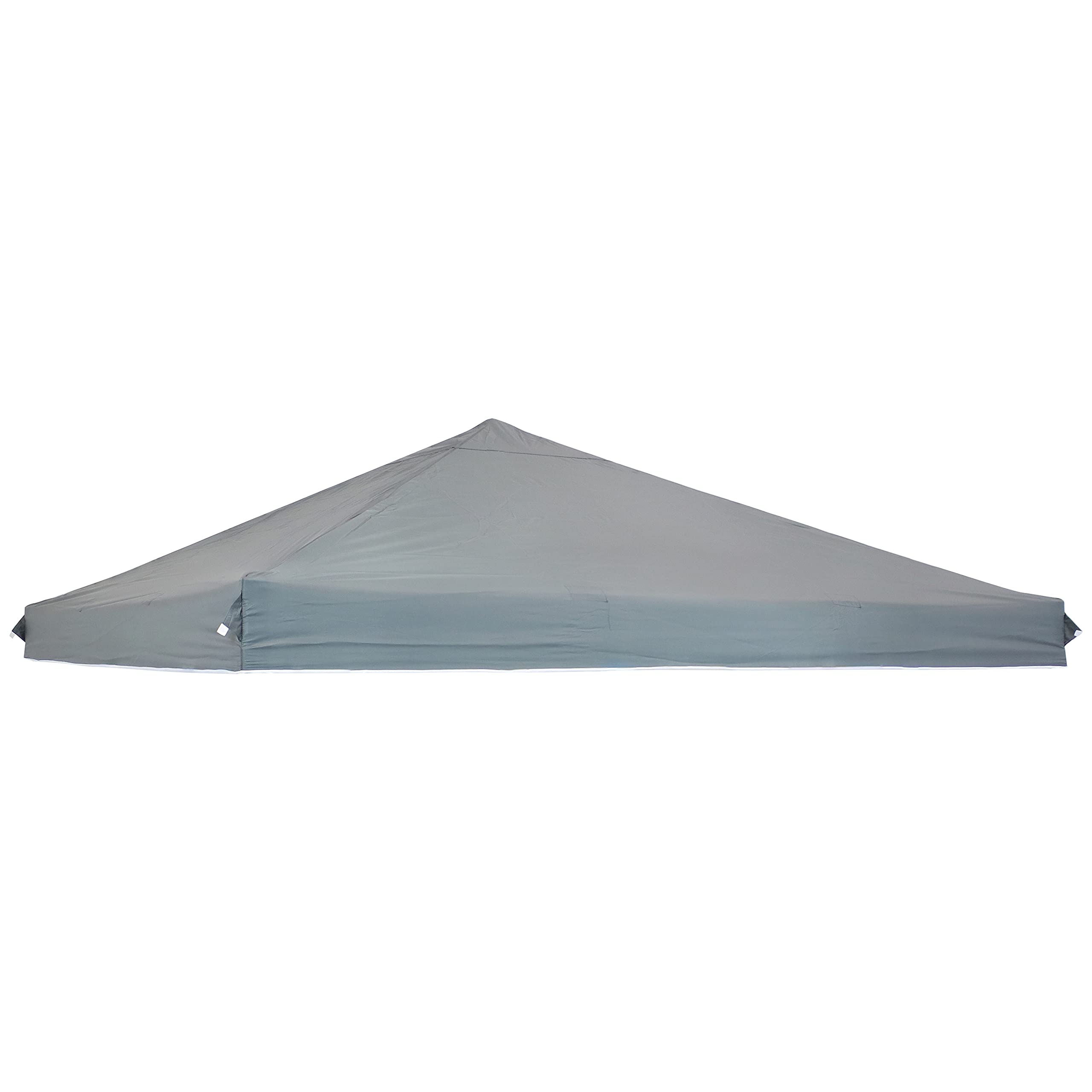Sunnydaze 10 x 10 Foot Standard Pop-Up Canopy Shade - PU-Coated 150D Oxford Fabric Replacement Top for Canopy - Gray