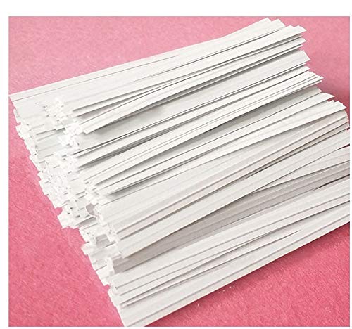 White Paper Twist Ties 100 Pcs 5' Reusable Bread Ties Twisty-Ties White Twist Ties Bag Ties Twist Ties For Bags Bread Wire Ties