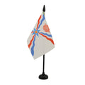 Assyria Table Flag 4' X 6' - Assyrian Desk Flag 15 X 10 Cm - Black Plastic Stick And Base - Az Flag
