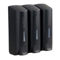AUMIO Chamber Shower Soap Dispenser Trio Wall Mounted Shampoo and Conditioner Dispenser, Conditioner Body Wash Dispenser Set, No