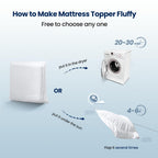 Sopat Mattress Topper Cal King Size Extra Thick Mattress Pad 8-21'' Deep Pocket Soft Down Alternative Fill Mattress Protector Pi
