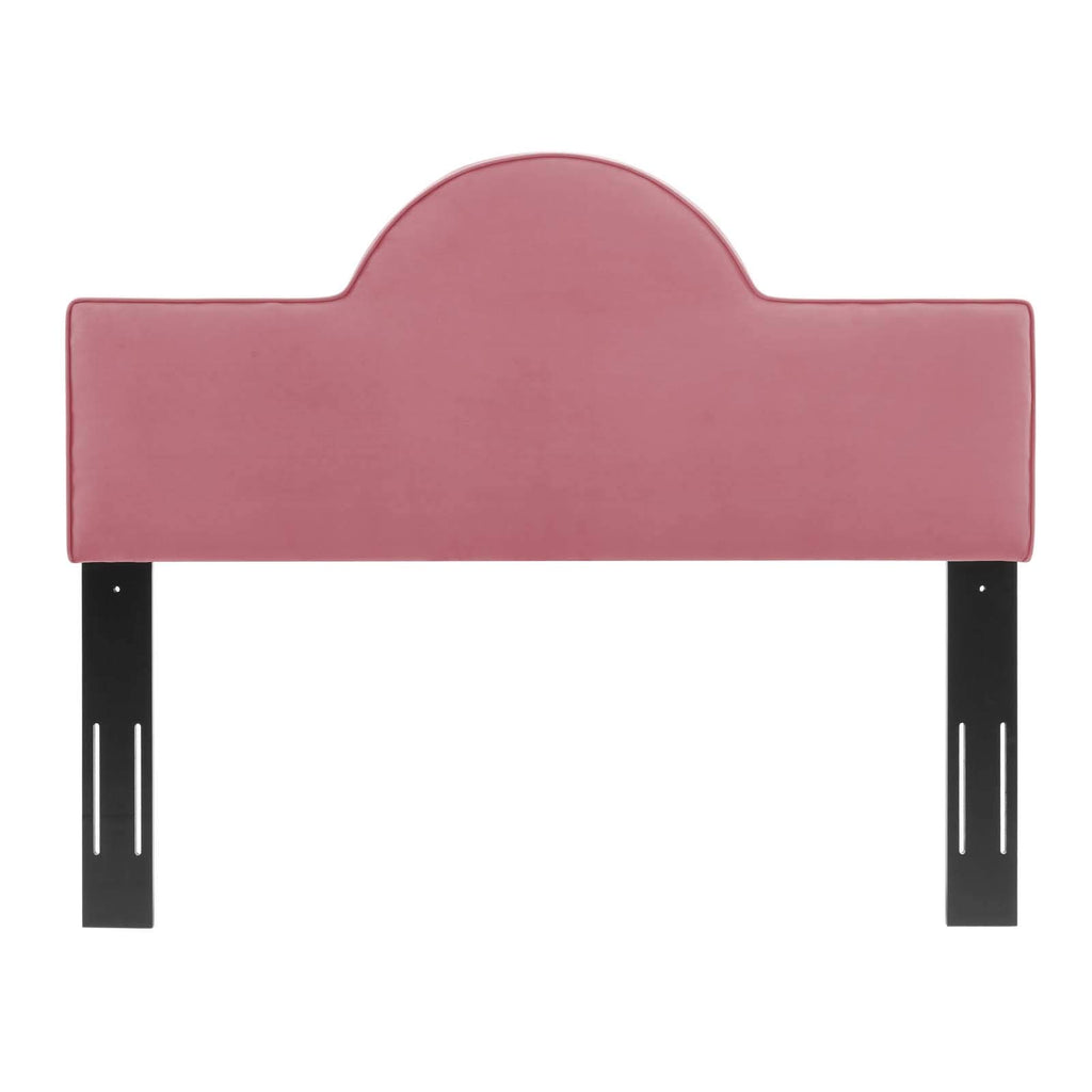 Modway Dawn Performance Velvet Headboard, King/Ca King, Dusty Rose