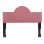 Modway Dawn Performance Velvet Headboard, King/Ca King, Dusty Rose