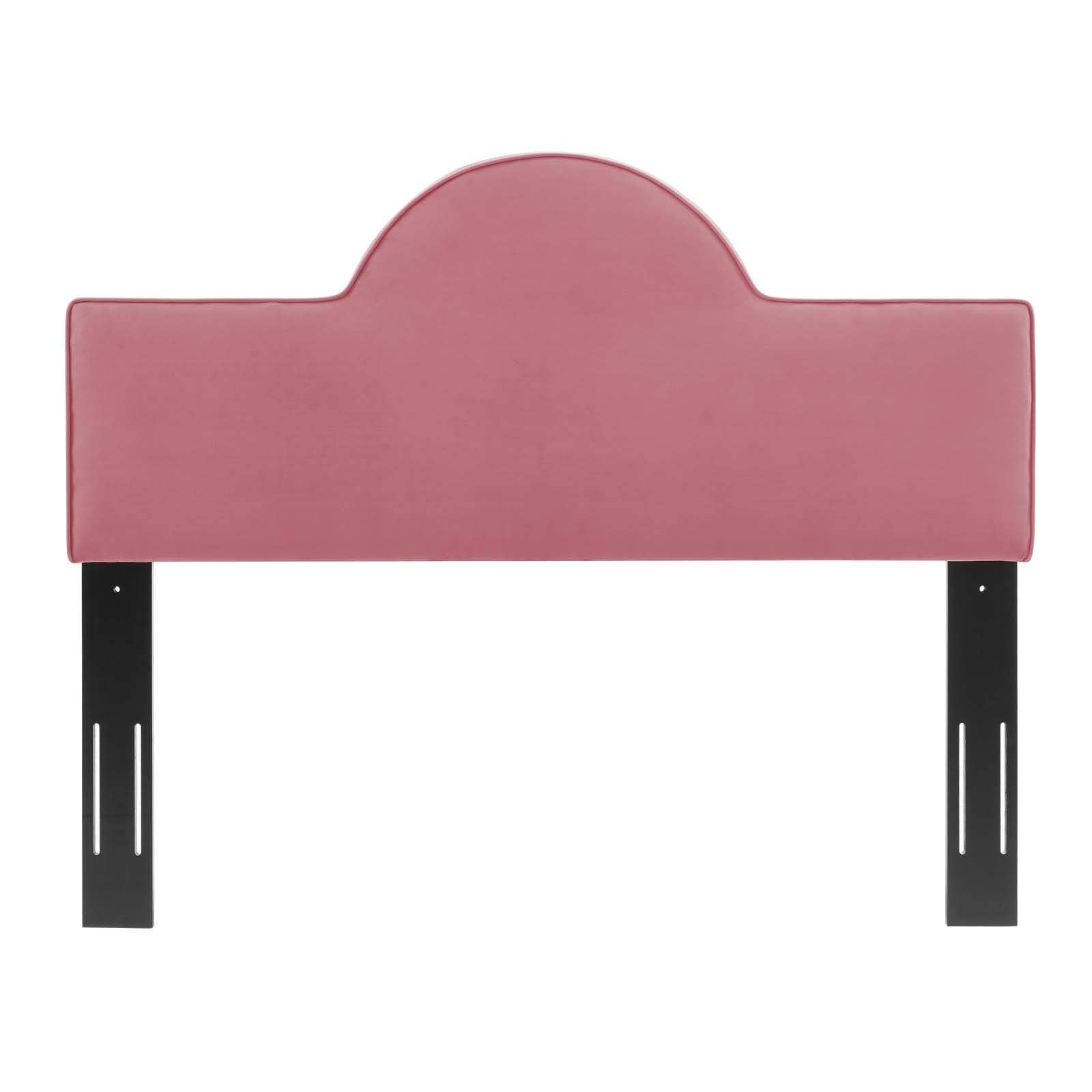 Modway Dawn Performance Velvet Headboard, King/Ca King, Dusty Rose