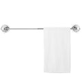 BOPai Extendable Suction Cup Towel Bar 17-28.5, Removeable Shower Door Mat Rod, Chrome