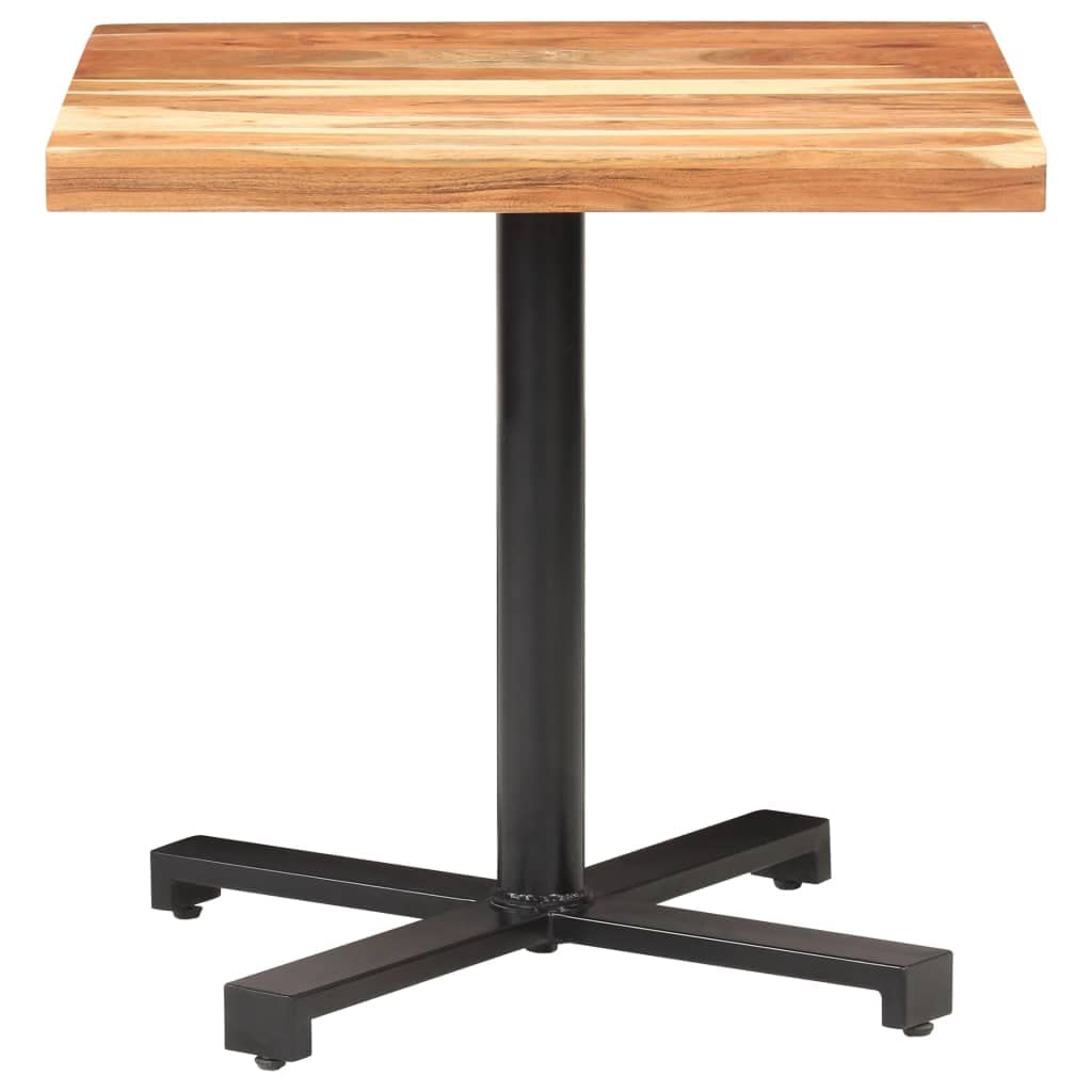 Bistro Table Square 31.4&quot;x31.4&quot;x29.5&quot; Solid Acacia Wood