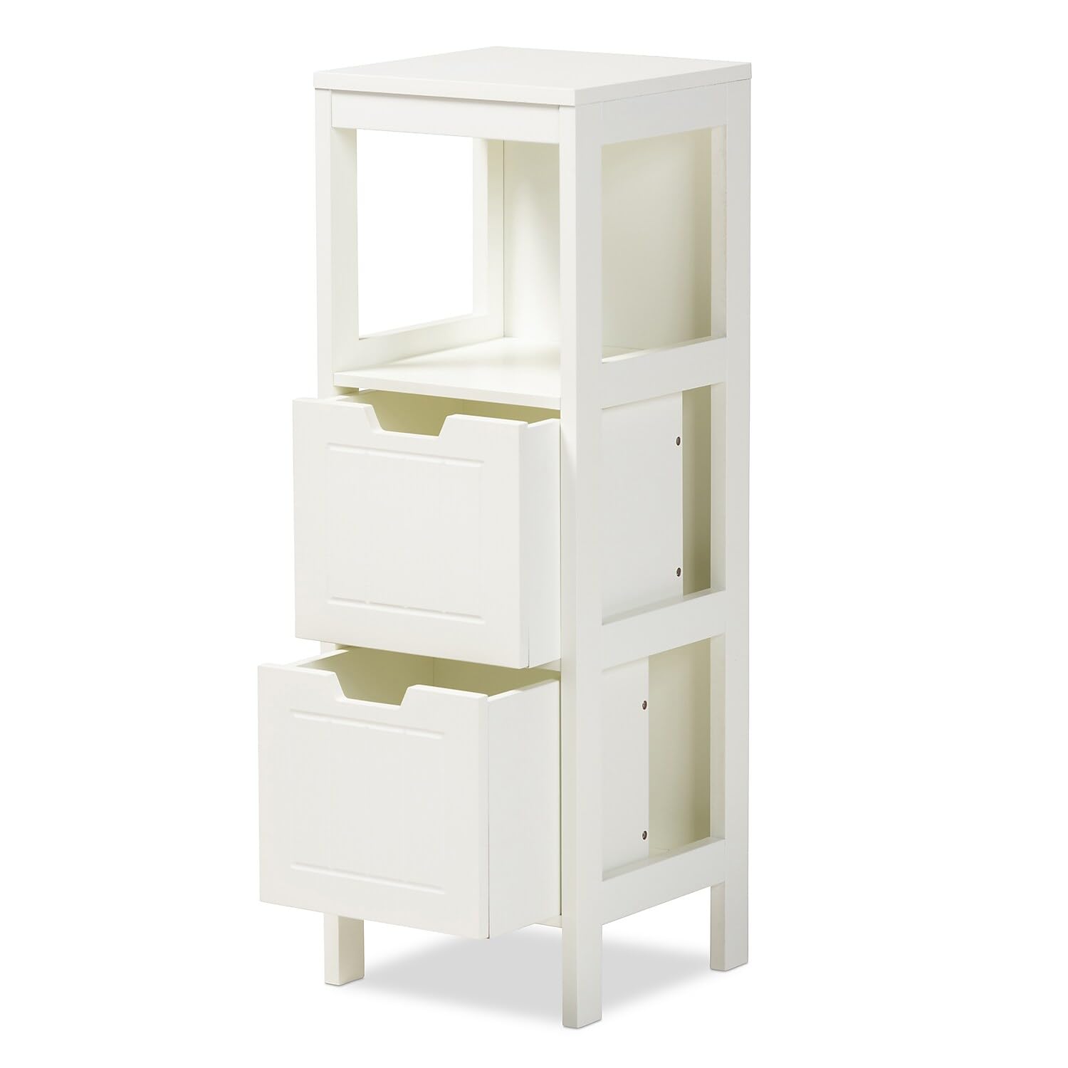 Baxton Studio Reuben 2-Drawer Wood Storage Cabinet - Thumbnail 2