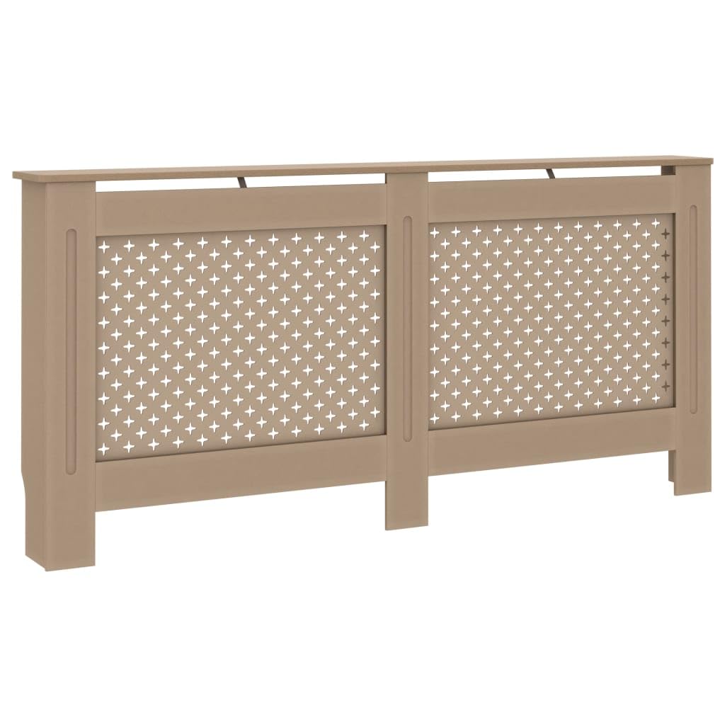 vidaXL Radiator Cover 67.7" x 7.5" x 32.1" MDF Heater Heating Cover Storage Shelf Living Room